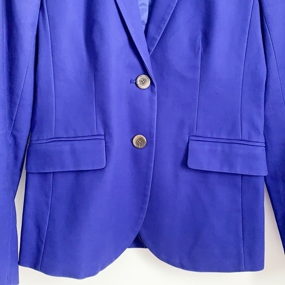 J.Crew Royal Blue Blazer 4 Cotton - Picture 3 of 12